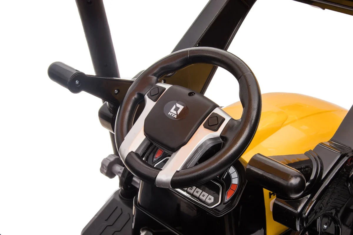 24V Children's Ride on Excavator Tractor with Trailer - Battery-Powered Electric Vehicle Plaything