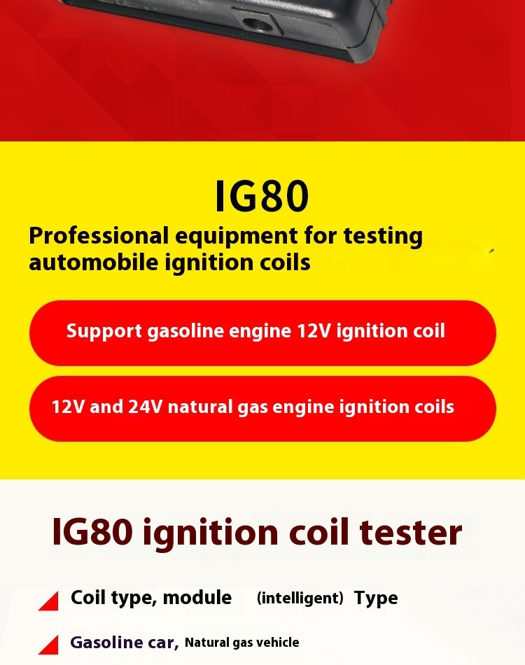Automobile Ignition Coil Detector IG80 Gasoline Natural Gas