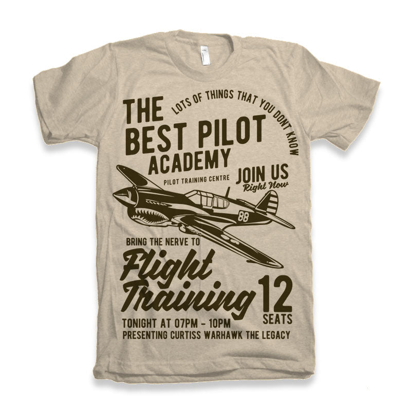 Flight Training Men's Bamboo Viscose/Organic Cotton Short Sleeve Graphic T-Shirt