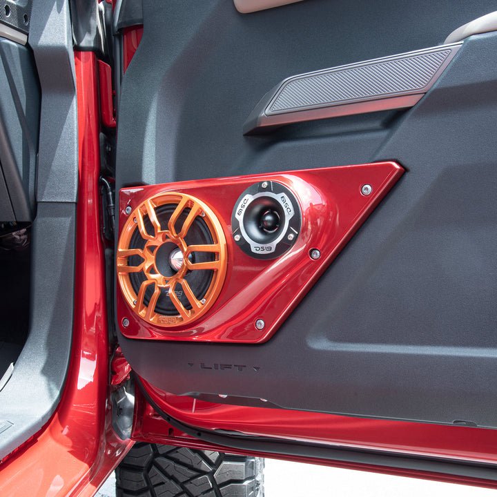 Ford Bronco 6th Gen Front Doors 6.5" Speaker and 3.8" Tweeter Panels DS18