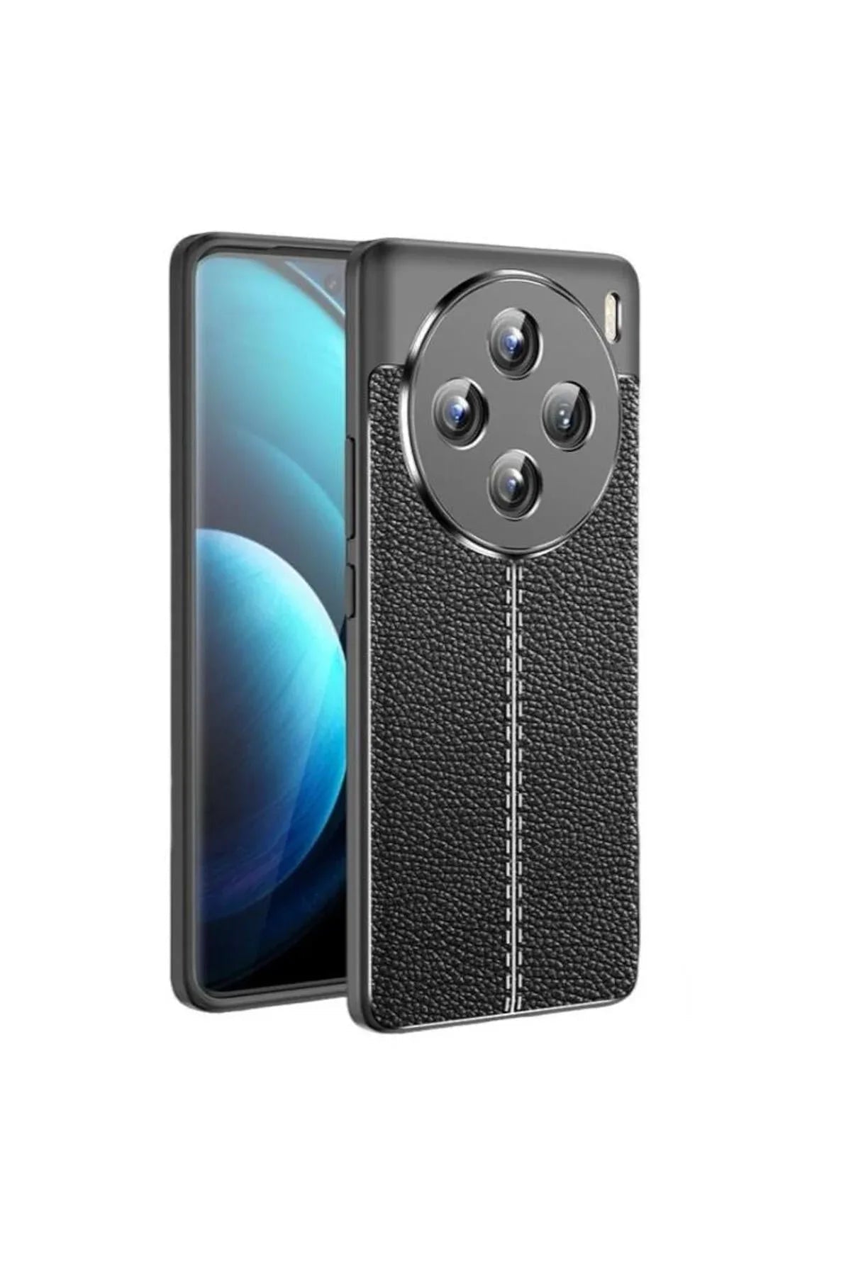Vivo X100 Case Firo Leather Textured Silicone