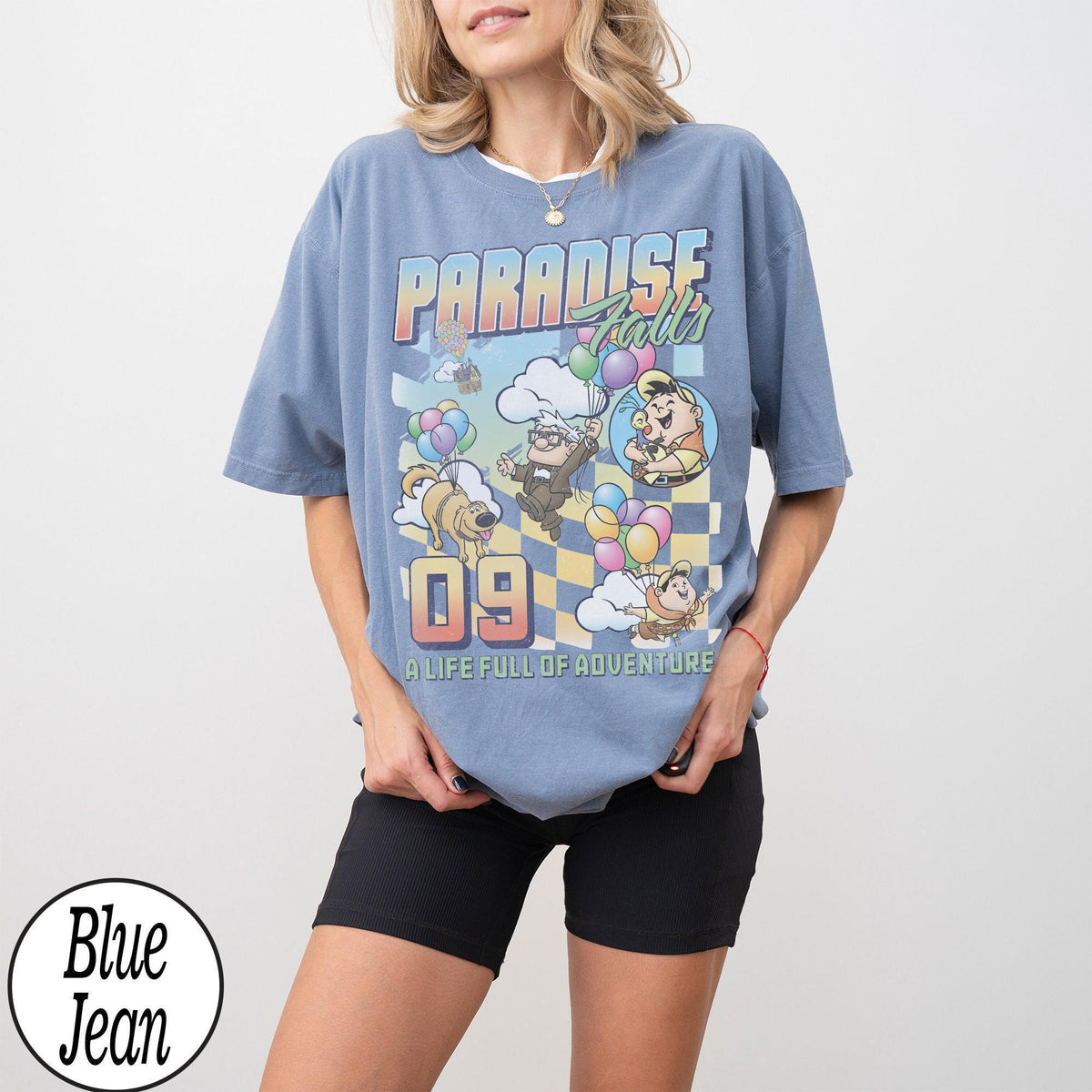 Retro Paradise Falls Up Movie — Bella+Canvas Tee