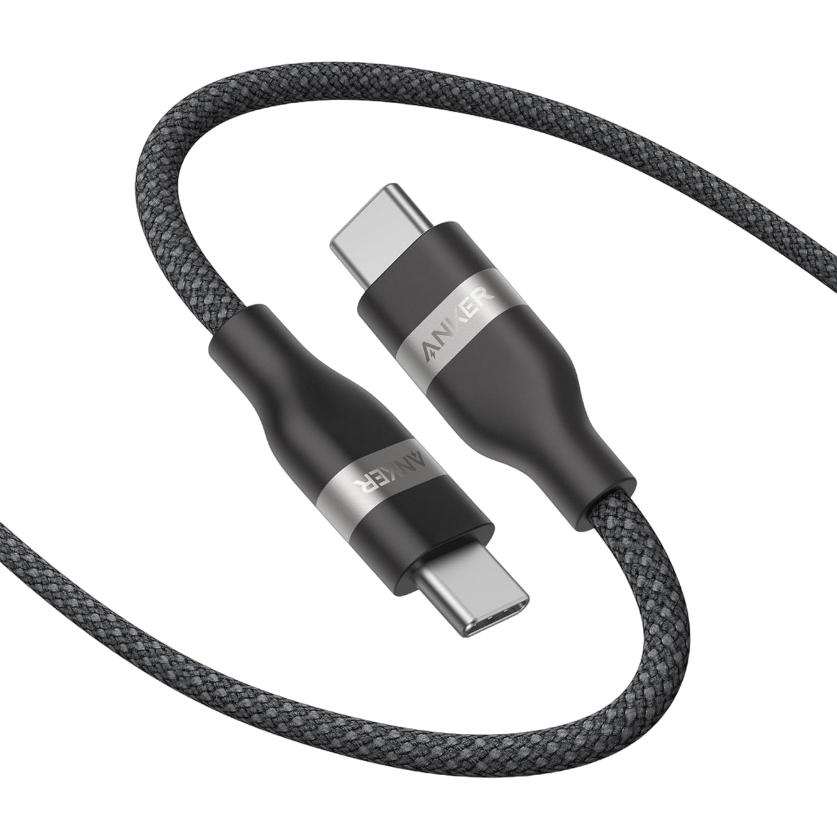 Anker USB-C to USB-C Cable (3 ft / 6 ft, 240W, Upcycled-Braided) Anker