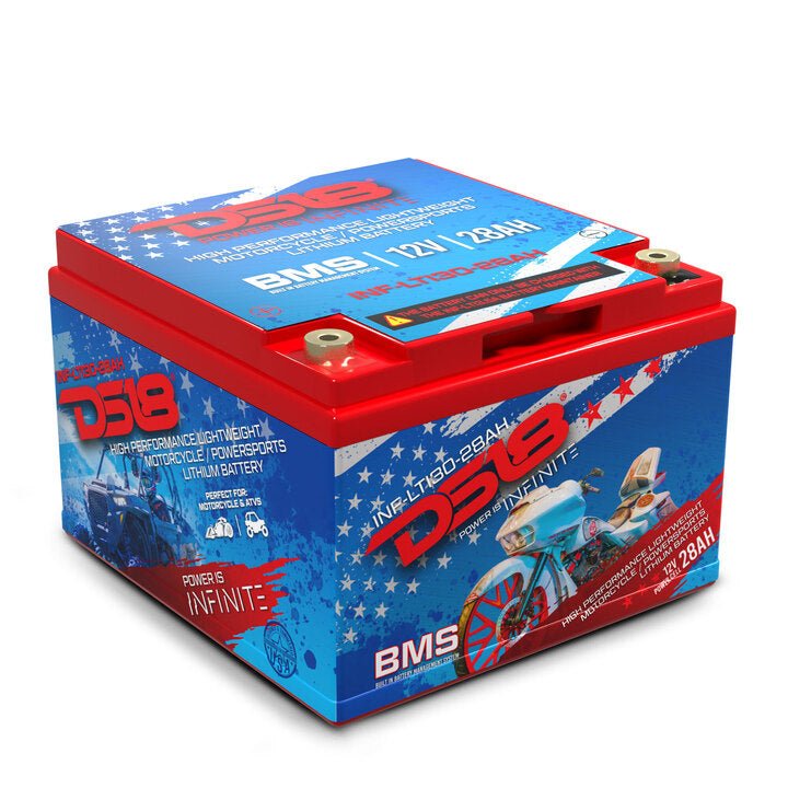 INF-LTI30-28AH INFINITE 28 AH Lithium Battery YTX30 Large Case With BMS - Perfect for Motorcycles DS18