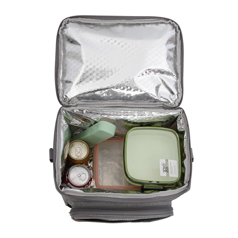 Innovative waterproof aluminum foil insulation bag refrigerated leak-proof ice pack multi-functional lunch box bag large capacity meal bag