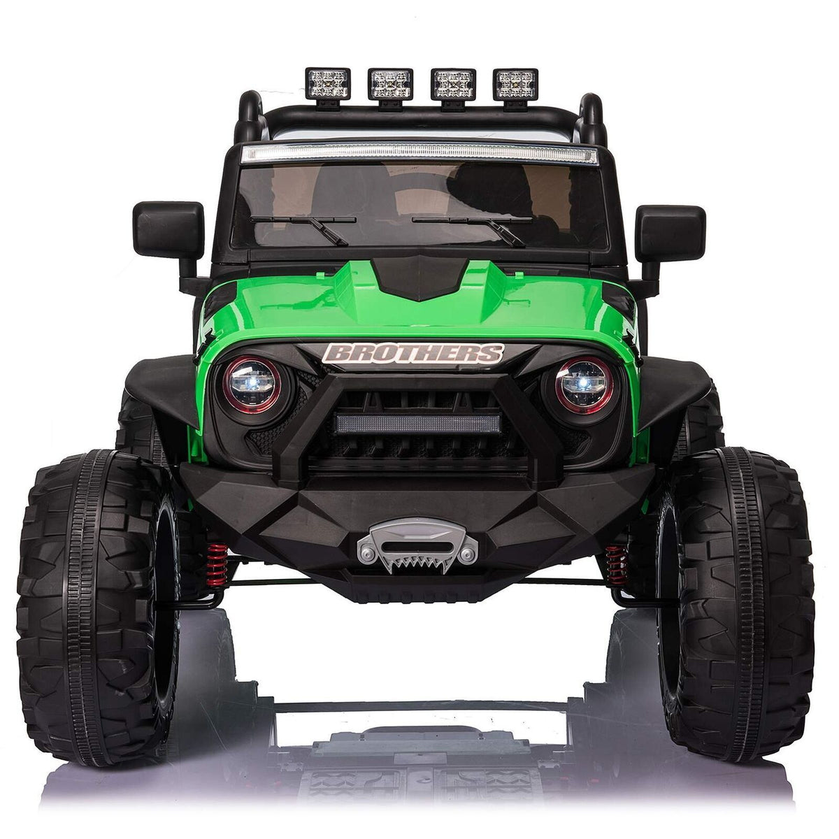 Jeep 24V/12V Kids Electric Ride-On Car with Remote Control, 3 Speeds, and LED Lights