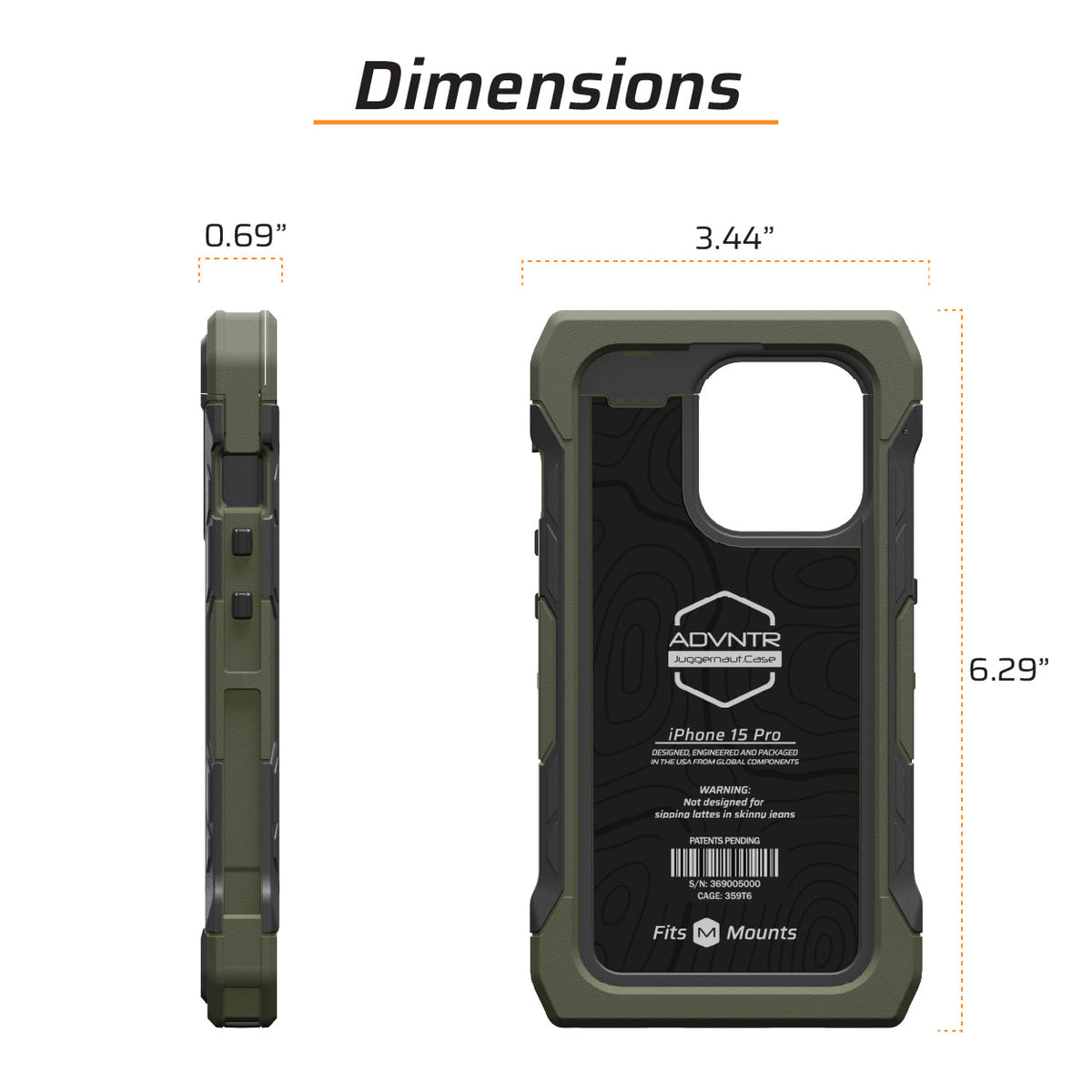 iPhone 15 Pro ADVNTR Phone Case - Made in USA