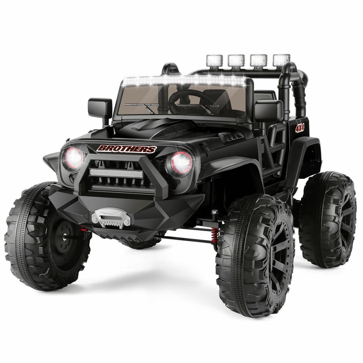2-Seater 24V Electric Ride-On Toy Truck for Kids with Remote Control