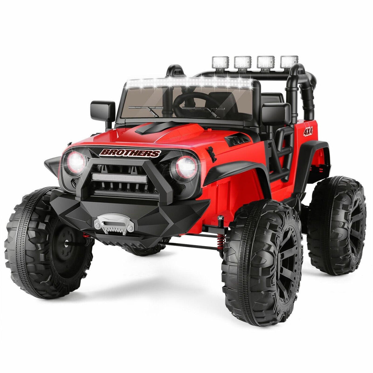 2-Seater 24V Electric Ride-On Toy Truck for Kids with Remote Control
