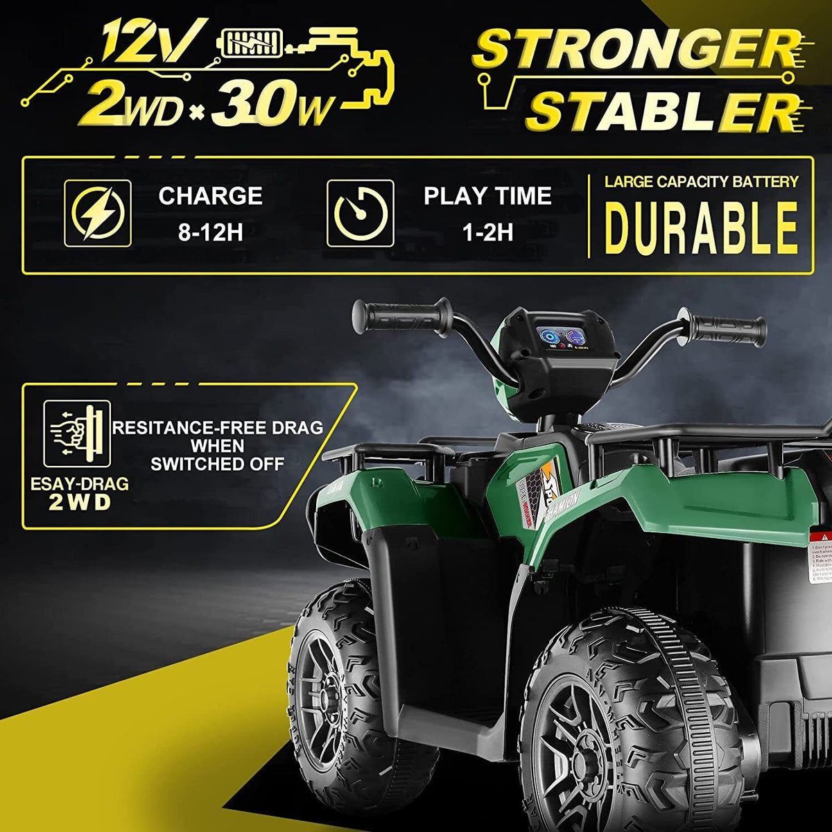 Electric Ride-On Jeep for Kids with Remote Control and 3 Speed Options - Perfect Gift for Children