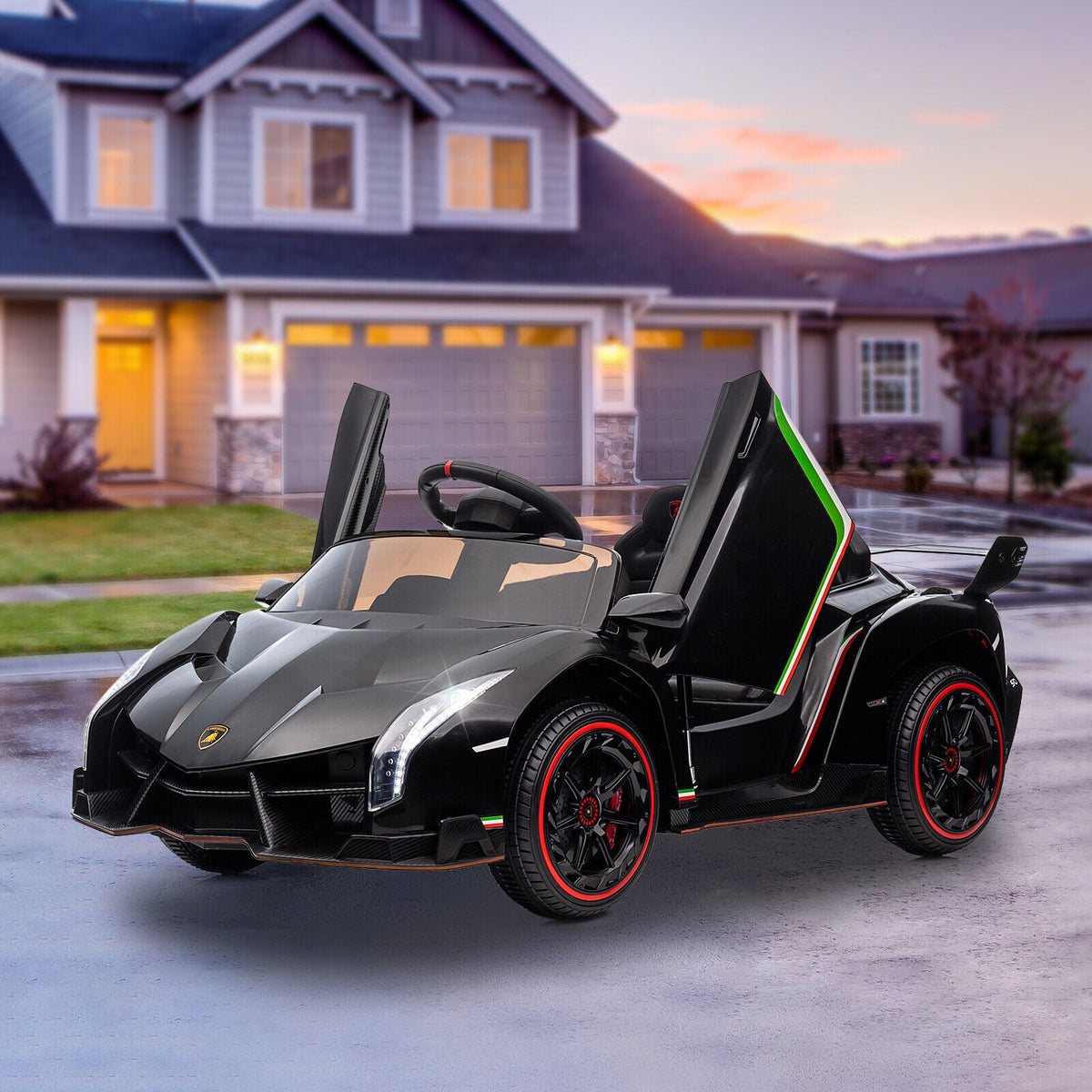 12V Remote Control Licensed Lamborghini Style Kids Electric Ride On Car Toy MagicCars