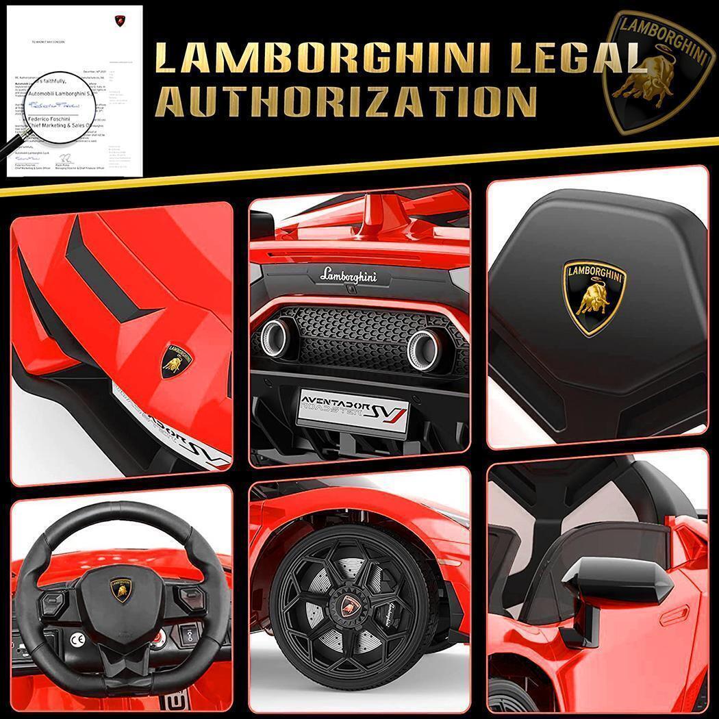 Licensed Lamborghini Ride-On Car for Kids with Remote Control and MP3 Player - 12V Electric Toy MagicCars