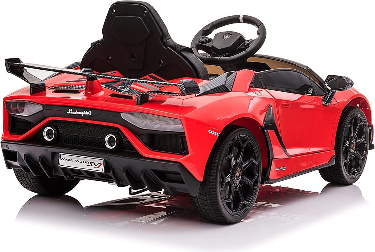 Licensed Lamborghini Ride-On Car Toy with Hydraulic Door and 3-Speed Function - 2x35W Motor, 12V Battery