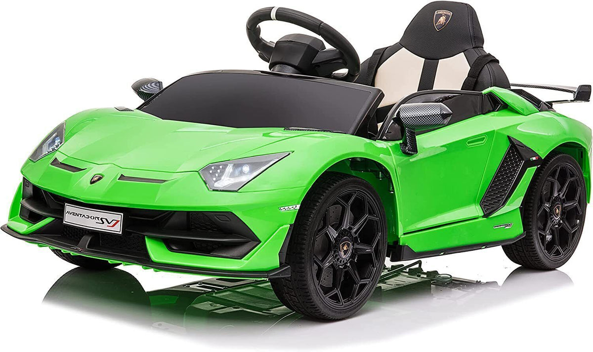 Licensed Lamborghini Ride-On Car Toy with Hydraulic Door and 3-Speed Function - 2x35W Motor, 12V Battery