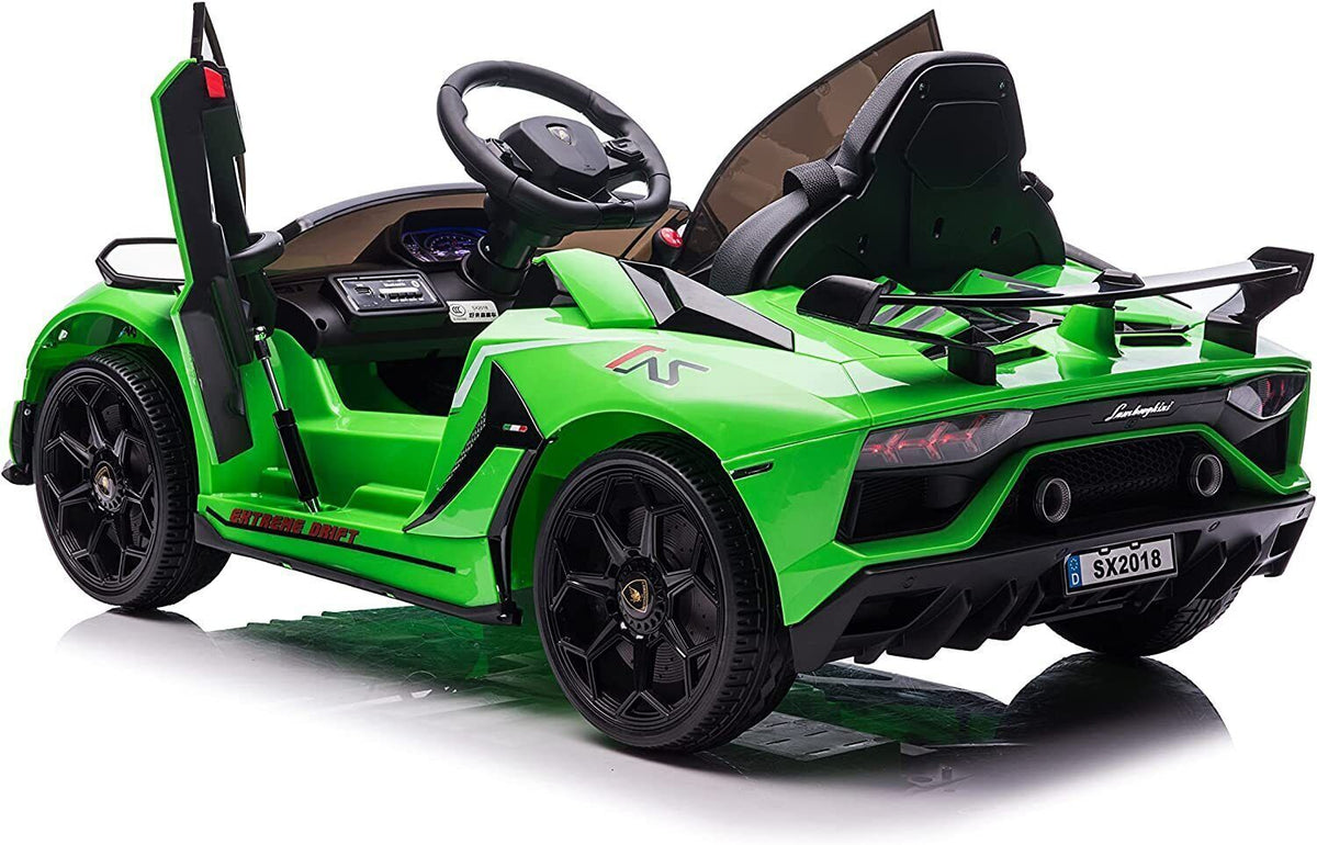 Licensed Lamborghini Ride-On Car Toy with Hydraulic Door and 3-Speed Function - 2x35W Motor, 12V Battery