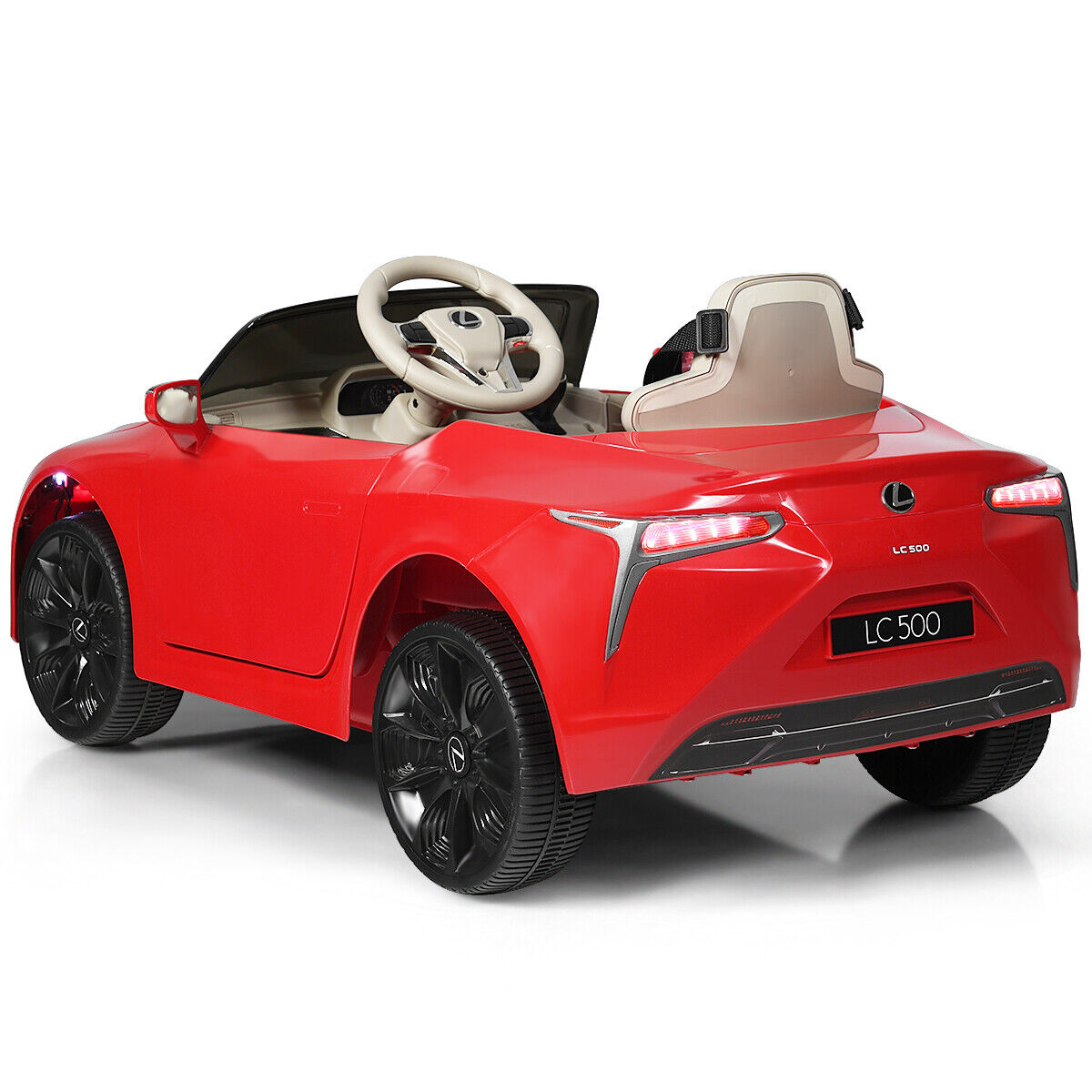 Licensed Lexus LC500 Electric Ride-On Car for Kids with Remote Control - Red