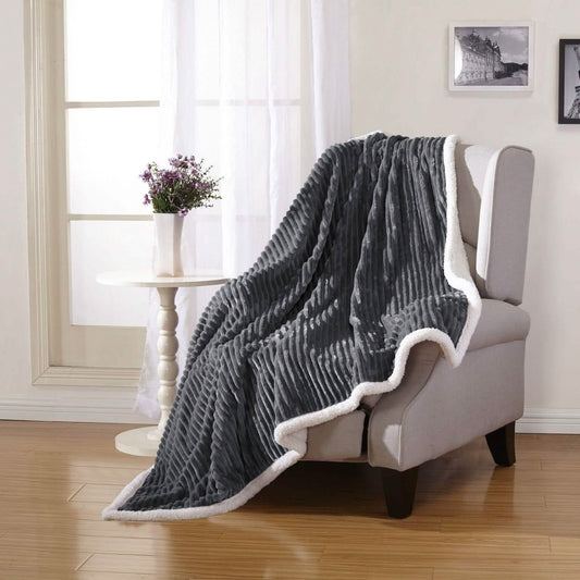 Luxurious Reversible Designer Sherpa