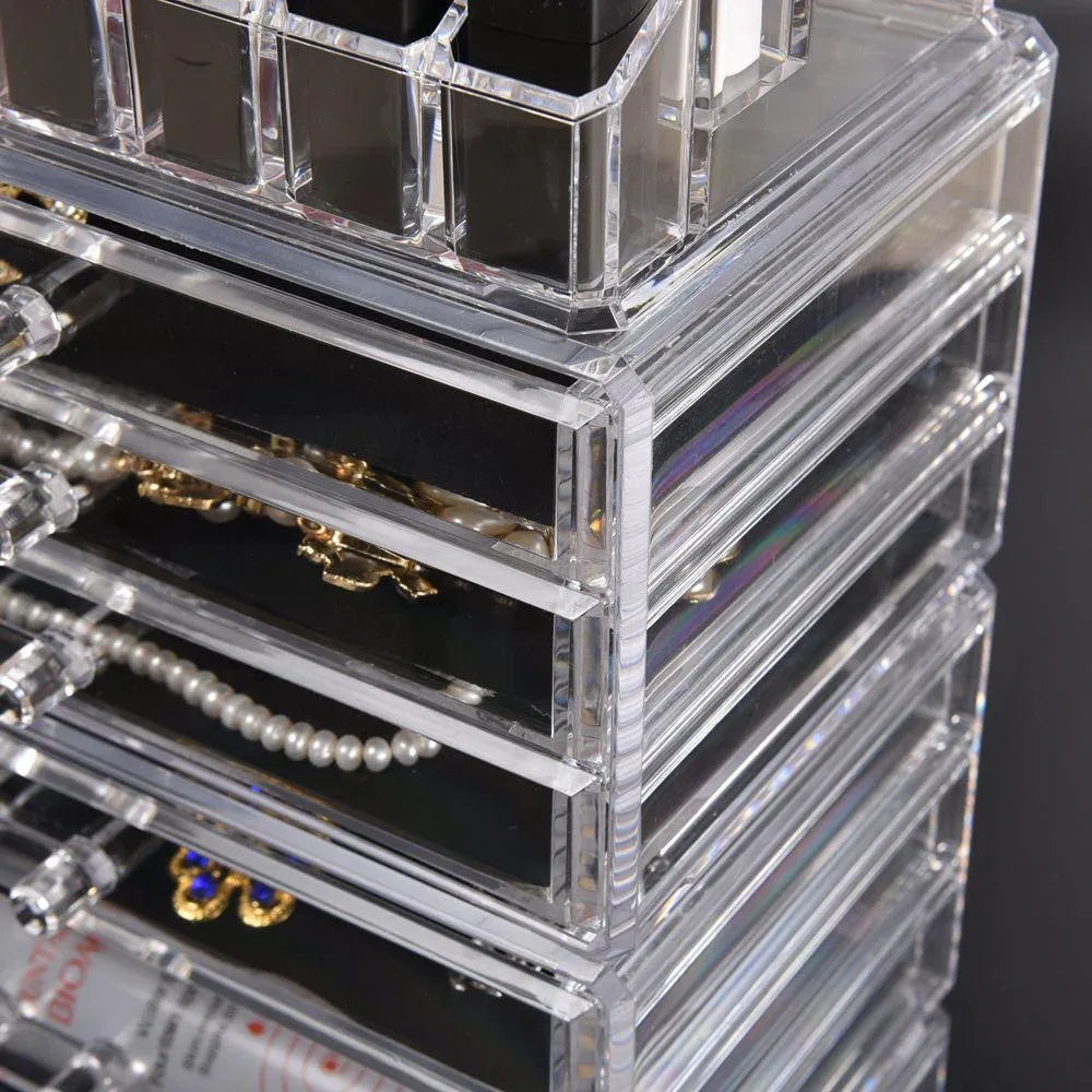 Cosmetic 7 Drawer Makeup Organizer Storage Jewellery Holder Box