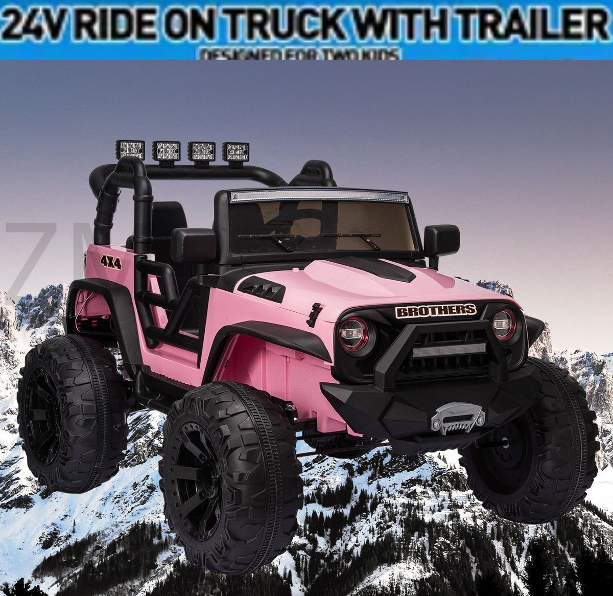 24V Electric Kids Ride On Jeep with USB, Bluetooth, and Remote Control