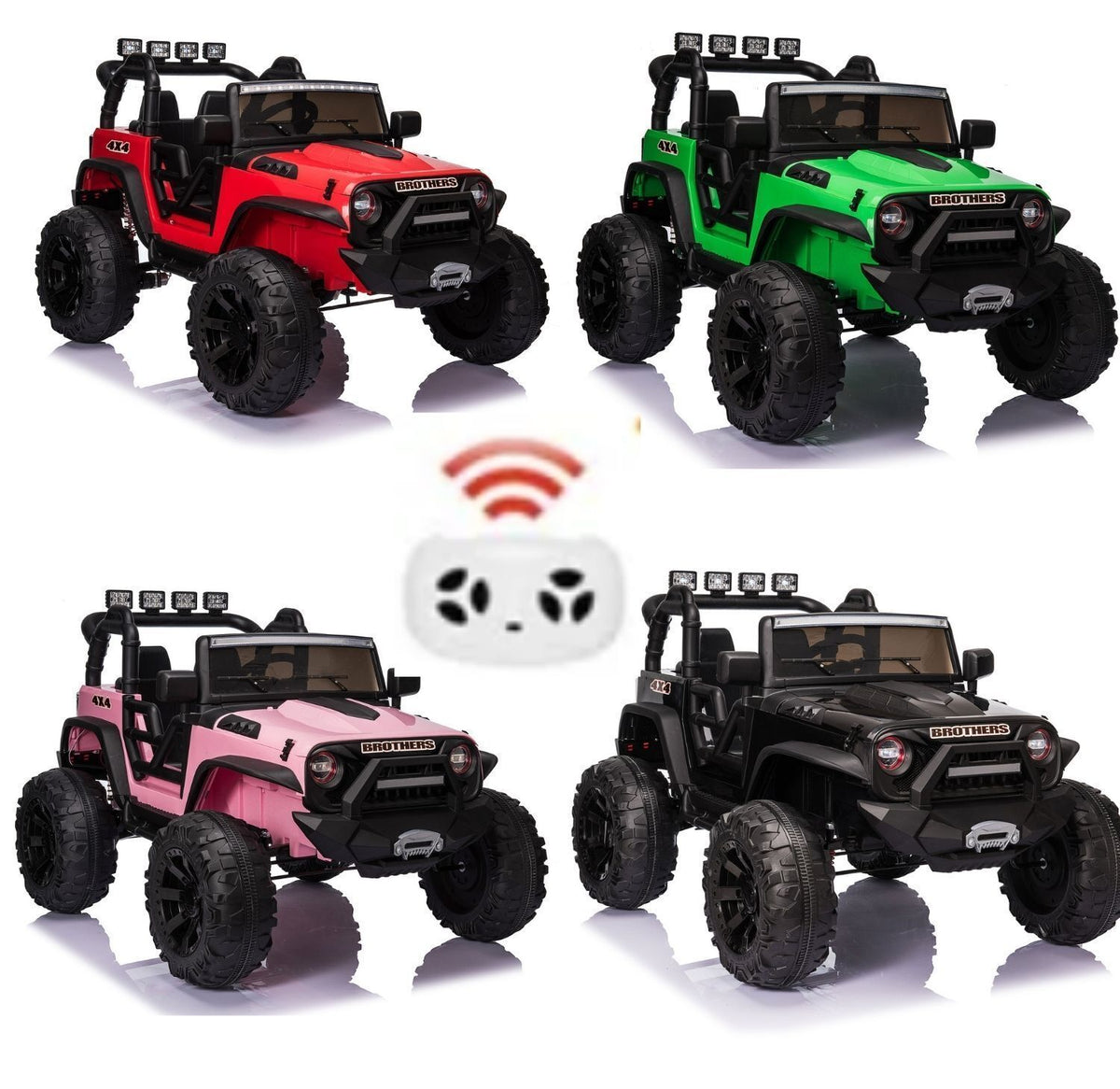 New 24V Electric Ride-On Jeep Toy Car with Remote Control and Bluetooth Connectivity for Kids