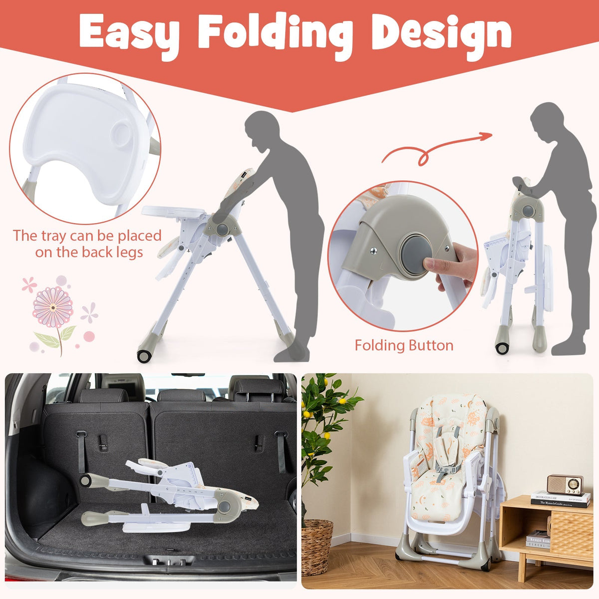 3-In-1 Convertible Baby High Chair GBruno Store