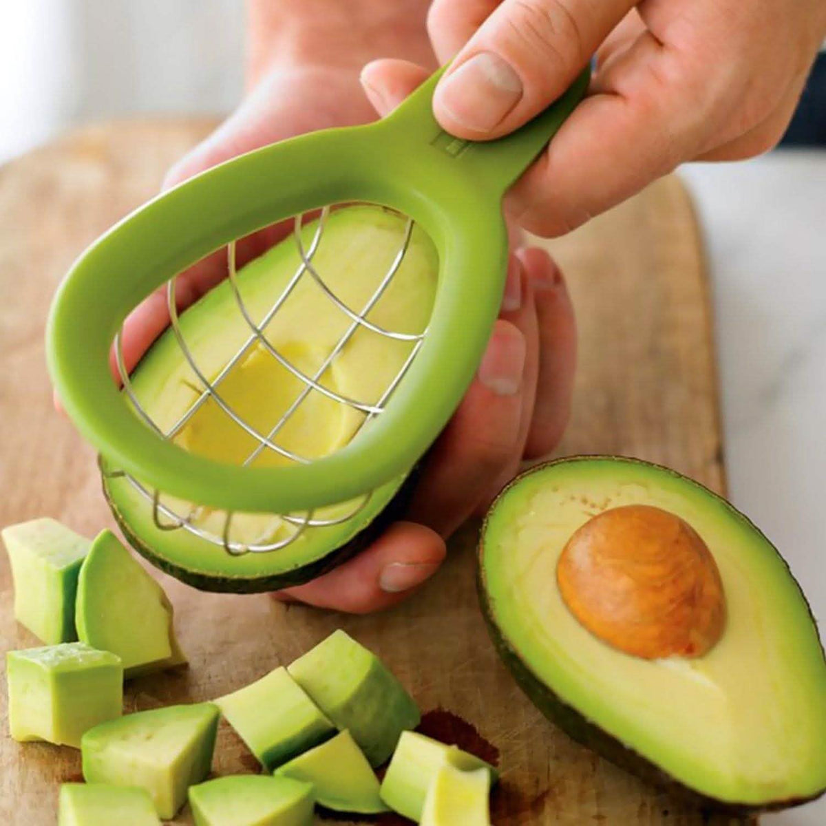 Perfect Avocado Slicer And Cuber