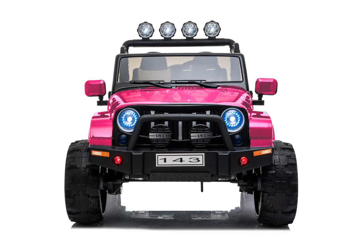 Ride On Car Kids Jeep Style 4x4 W/Rubber Tires 24 Volt