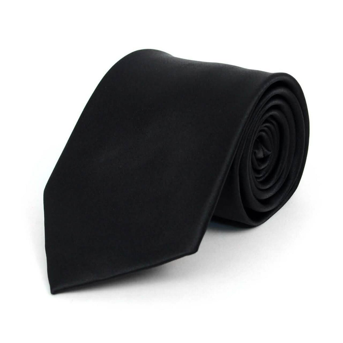 Poly Solid Satin Tie