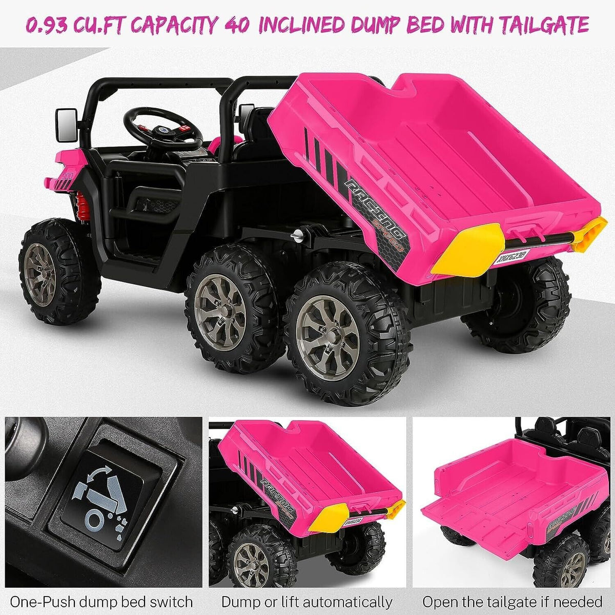 Powerful 24V UTV Ride-On with Dump Bed and 4WD - Perfect for Adventure Seekers! MagicCars