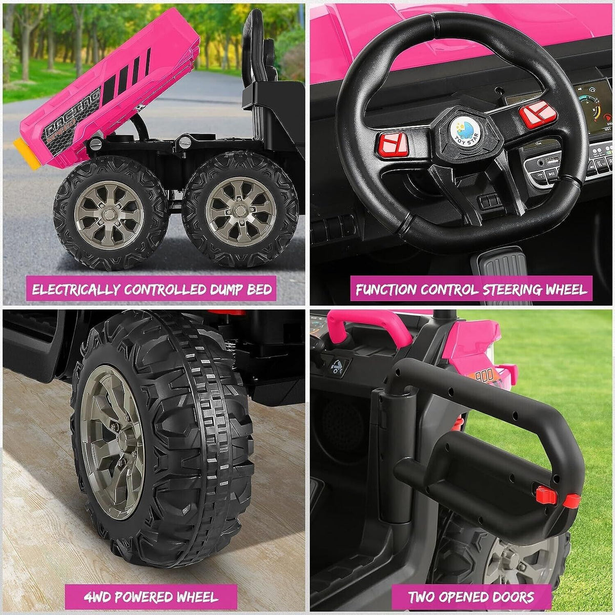 Powerful 24V UTV Ride-On with Dump Bed and 4WD - Perfect for Adventure Seekers! MagicCars