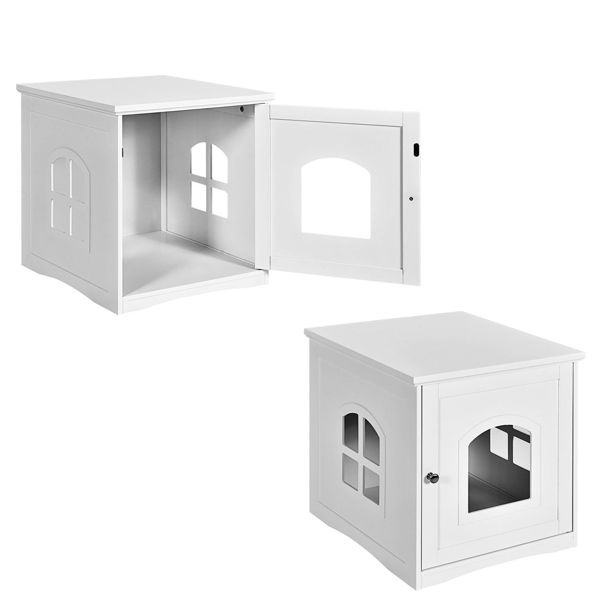 Side Table Nightstand Decorative Cat House