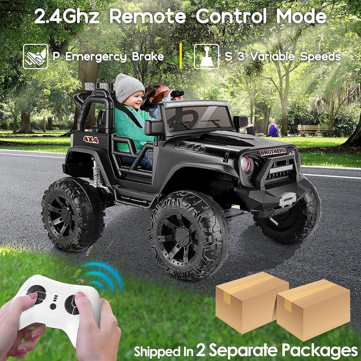 Remote Control Lamborghini Electric Ride-On Car for Kids 24/12V