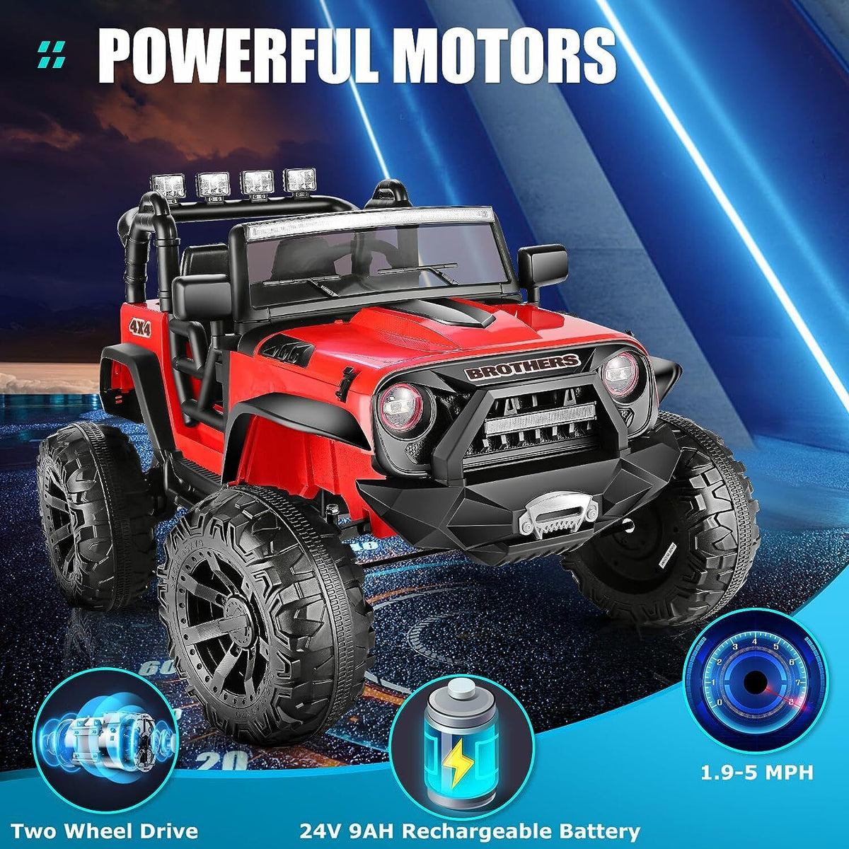 Remote Control Lamborghini Electric Ride-On Car for Kids 24/12V