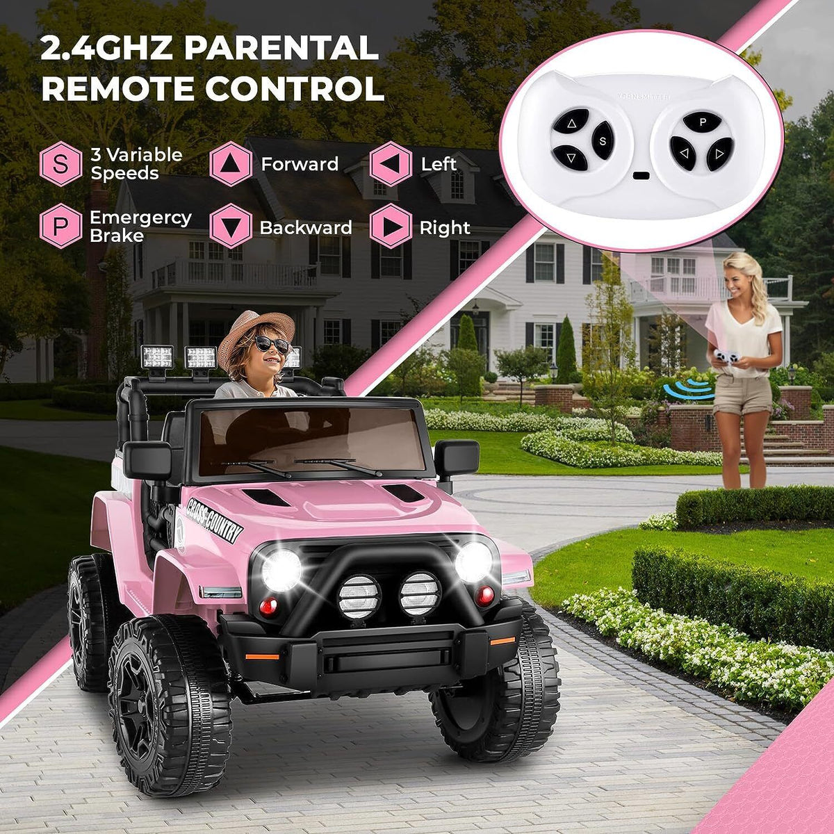 Remote Control Lamborghini Electric Ride-On Car for Kids 24/12V