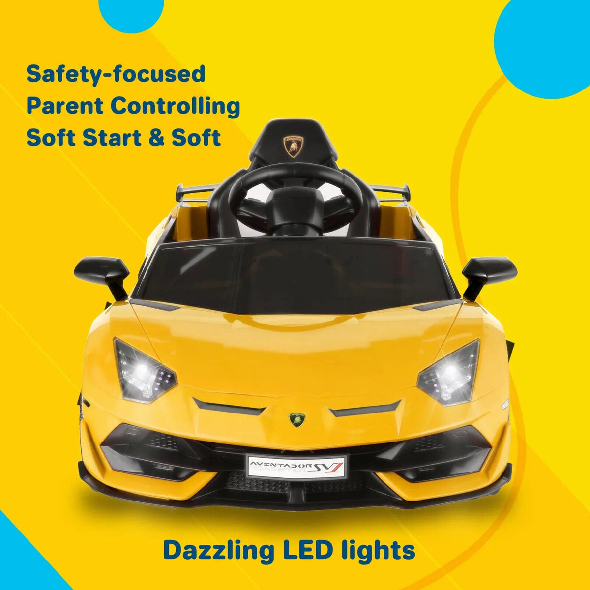 Remote Control Lamborghini Electric Ride-On Car for Kids 24/12V