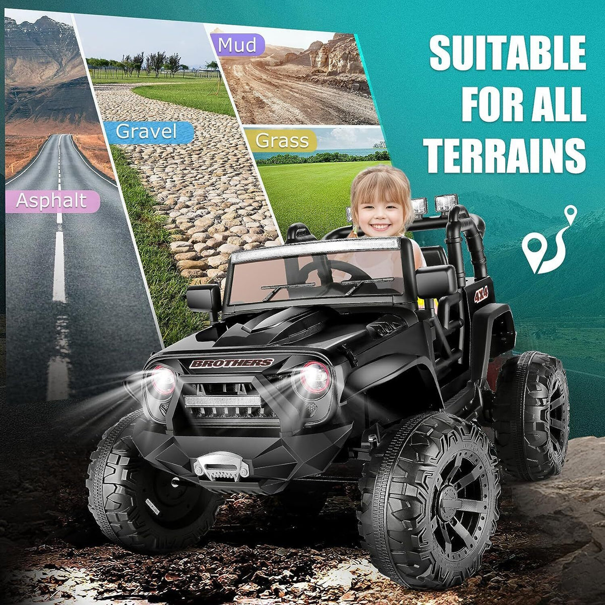 Electric Lamborghini Ride-On Car for Kids with Remote Control - 24/12V Truck Design
