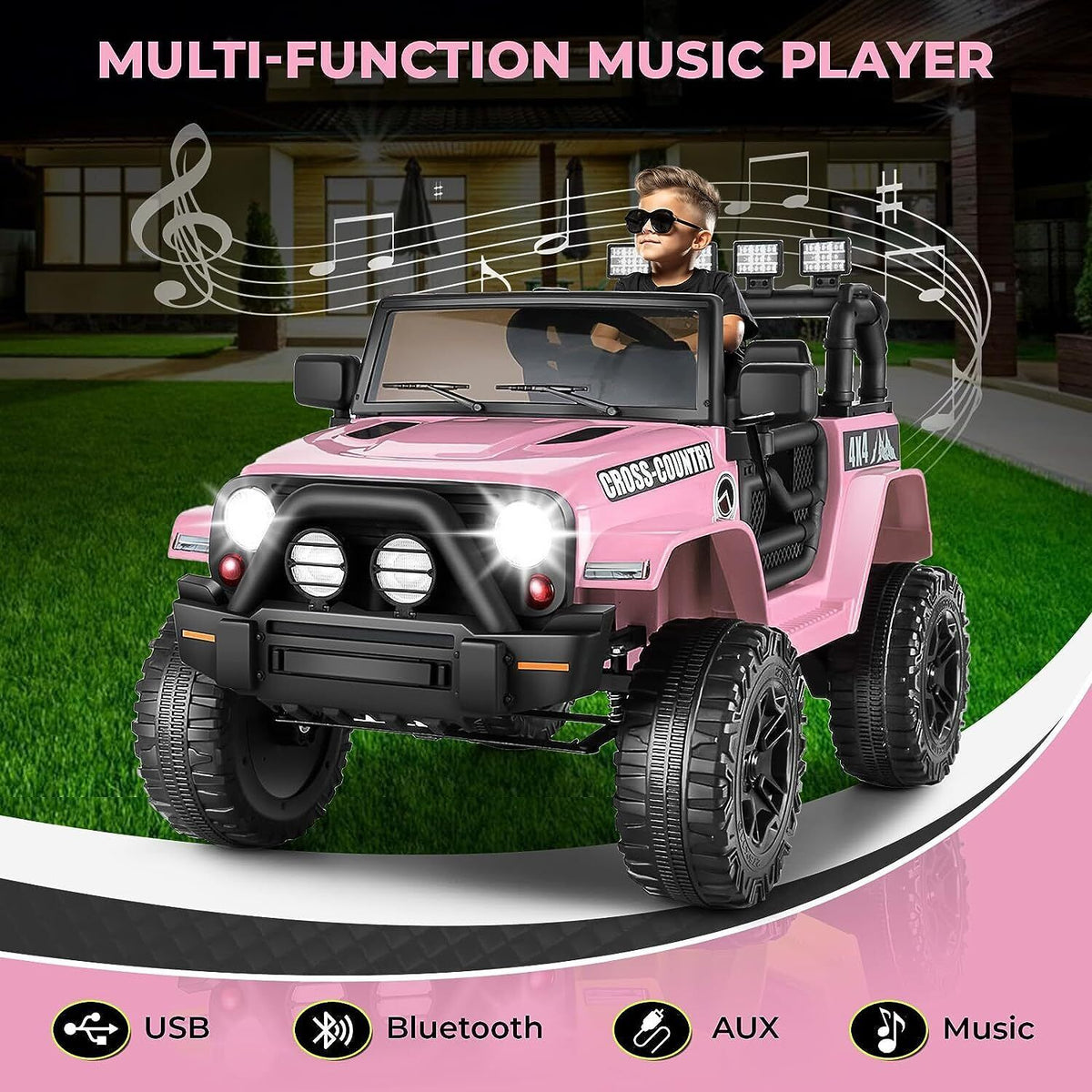 Electric Lamborghini Ride-On Car for Kids with Remote Control - 24/12V Truck Design