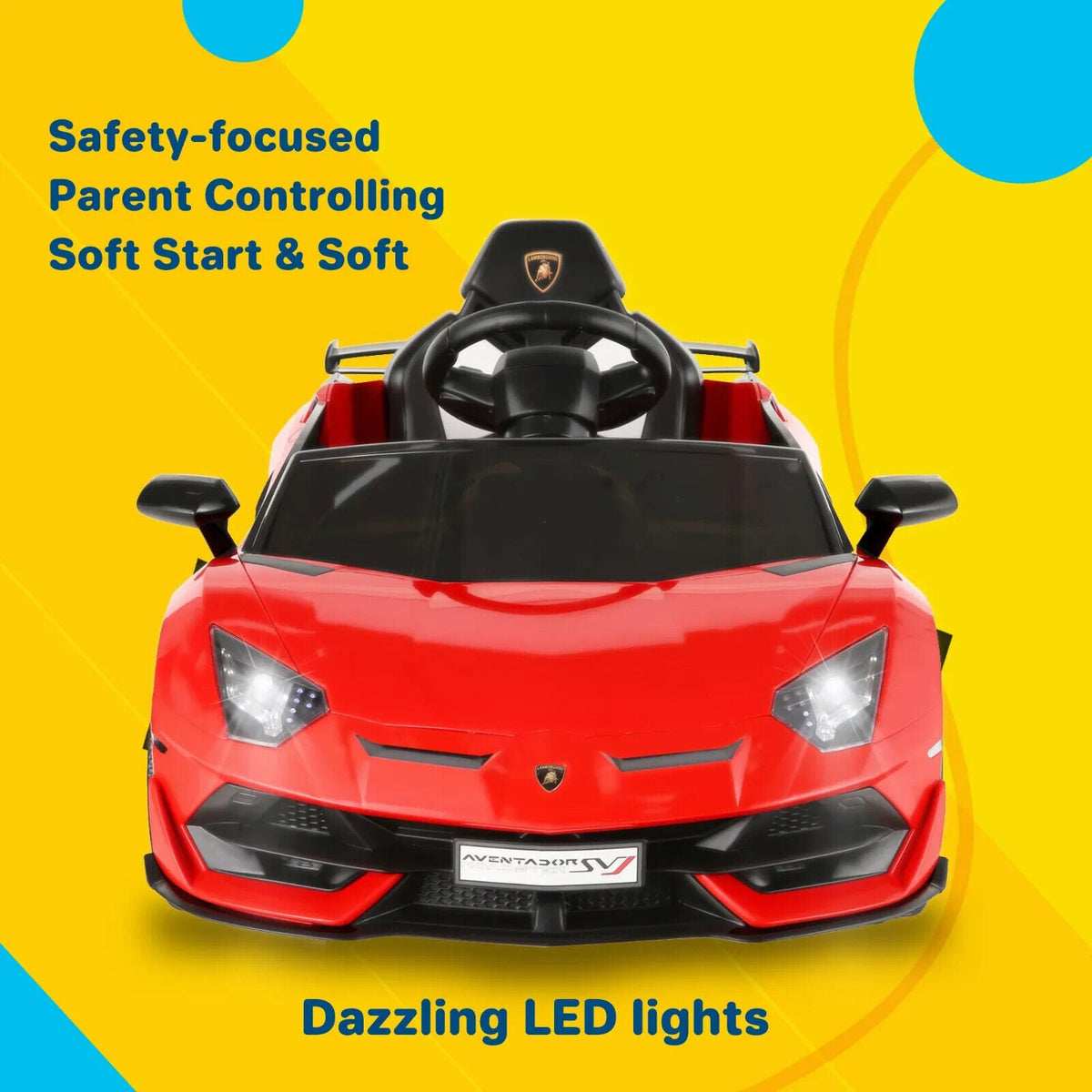 Electric Lamborghini Ride-On Car for Kids with Remote Control - 24/12V Truck Design