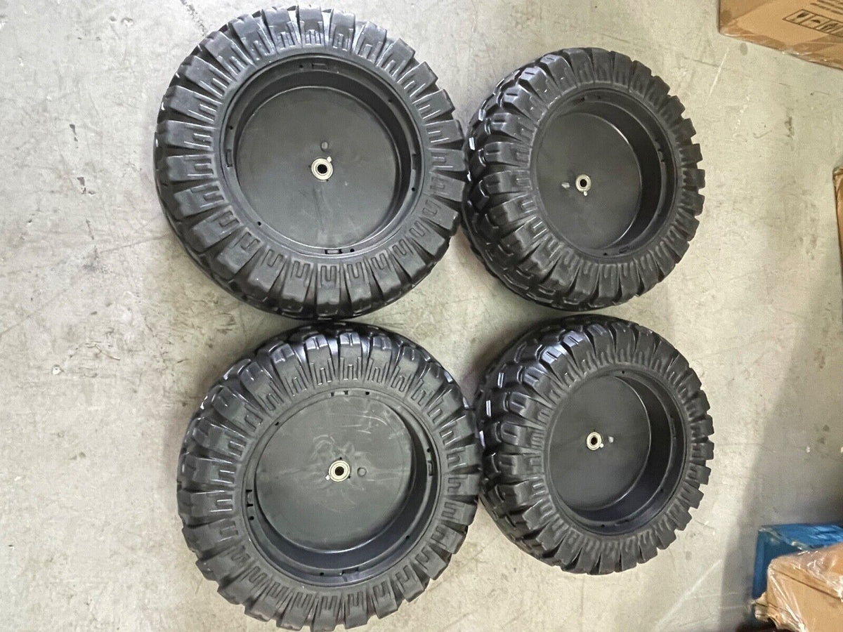 4 Rubber Tires All Weather Replacements For Ride On Car Toys On Sale Today