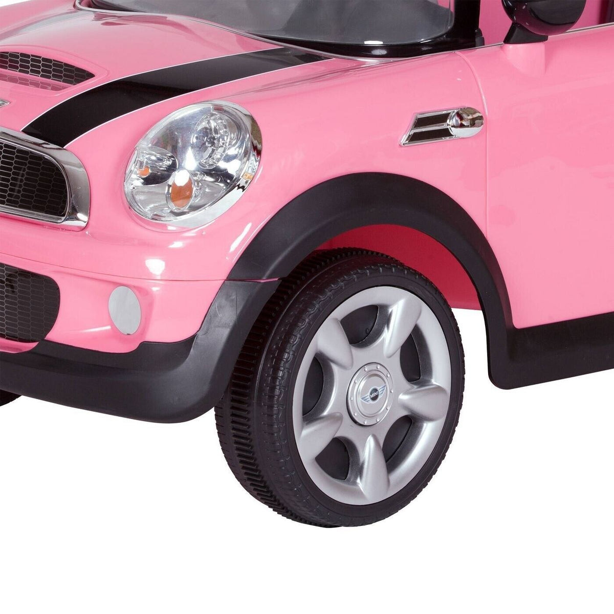 Rev Up the Fun with the Pink 6V Mini Cooper Ride-On