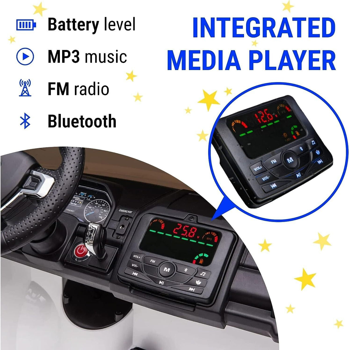 2023 Ford F450 24v 2 Seater Children's Electric Ride-On Truck with Interchangeable Battery