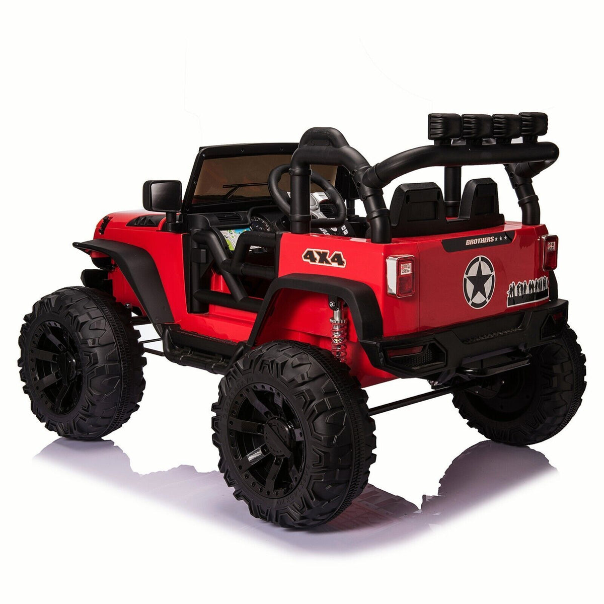 24V Battery-Powered Kids Ride On Truck with Trailer and RC Control - 3 Speeds, Camo Design