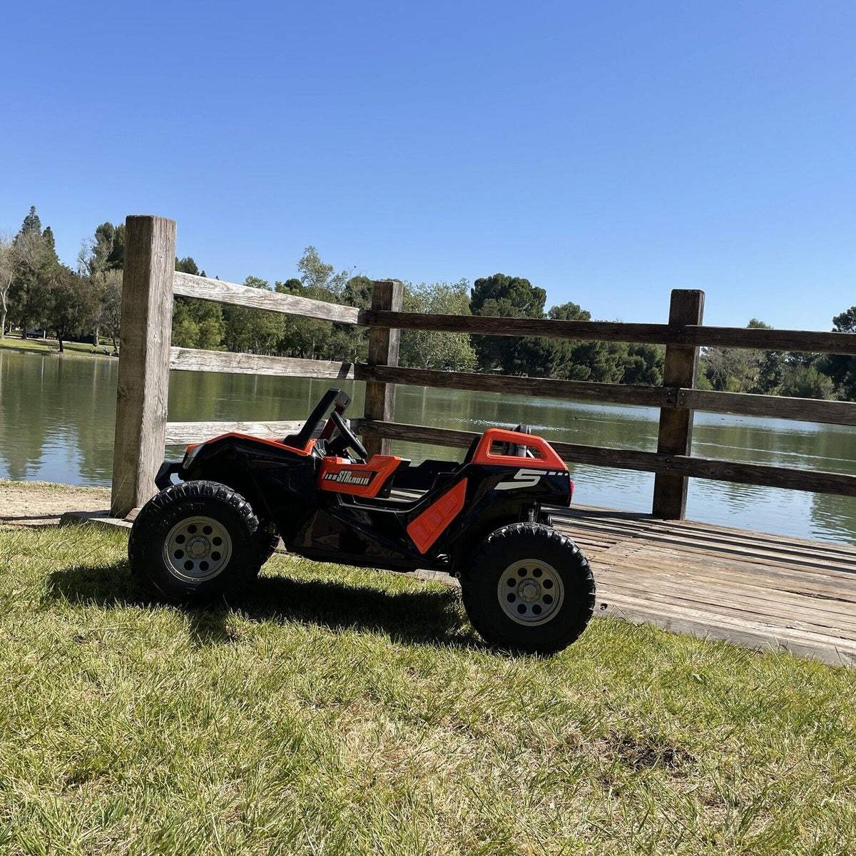 24V Touchscreen Clash Ride-On Mega Buggy - UTV Adventure Vehicle for Two - Razor UTV Inspired - Off-Road All-Terrain Fun Machine - Can-Am Style