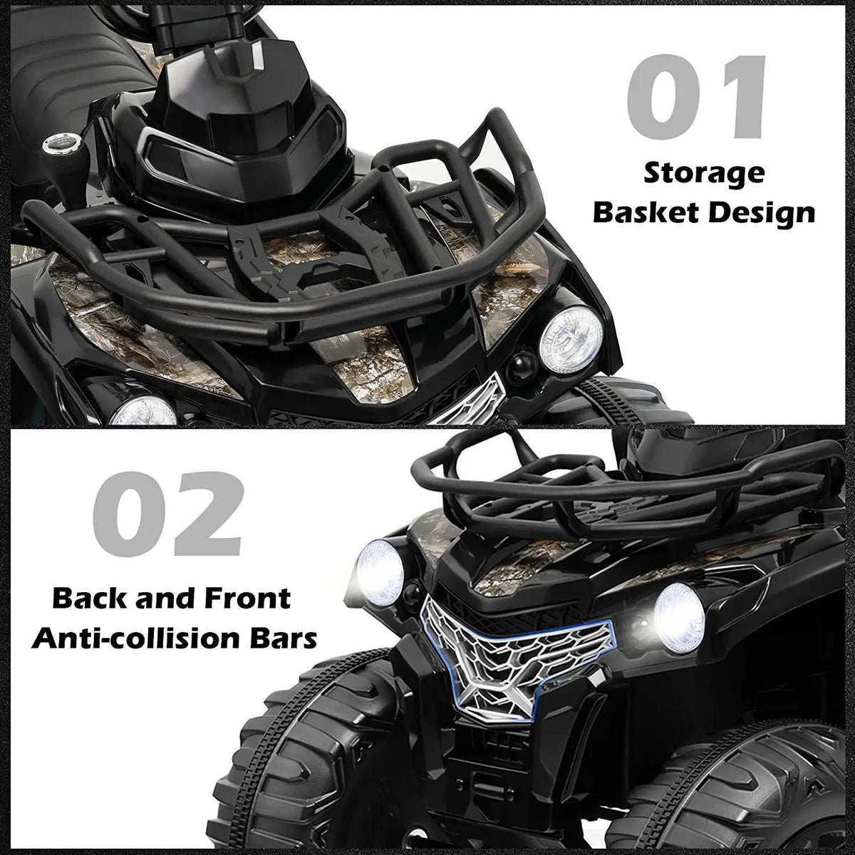 PRORIDER 12V Children's Electric ATV Quad Bike with Two Speeds