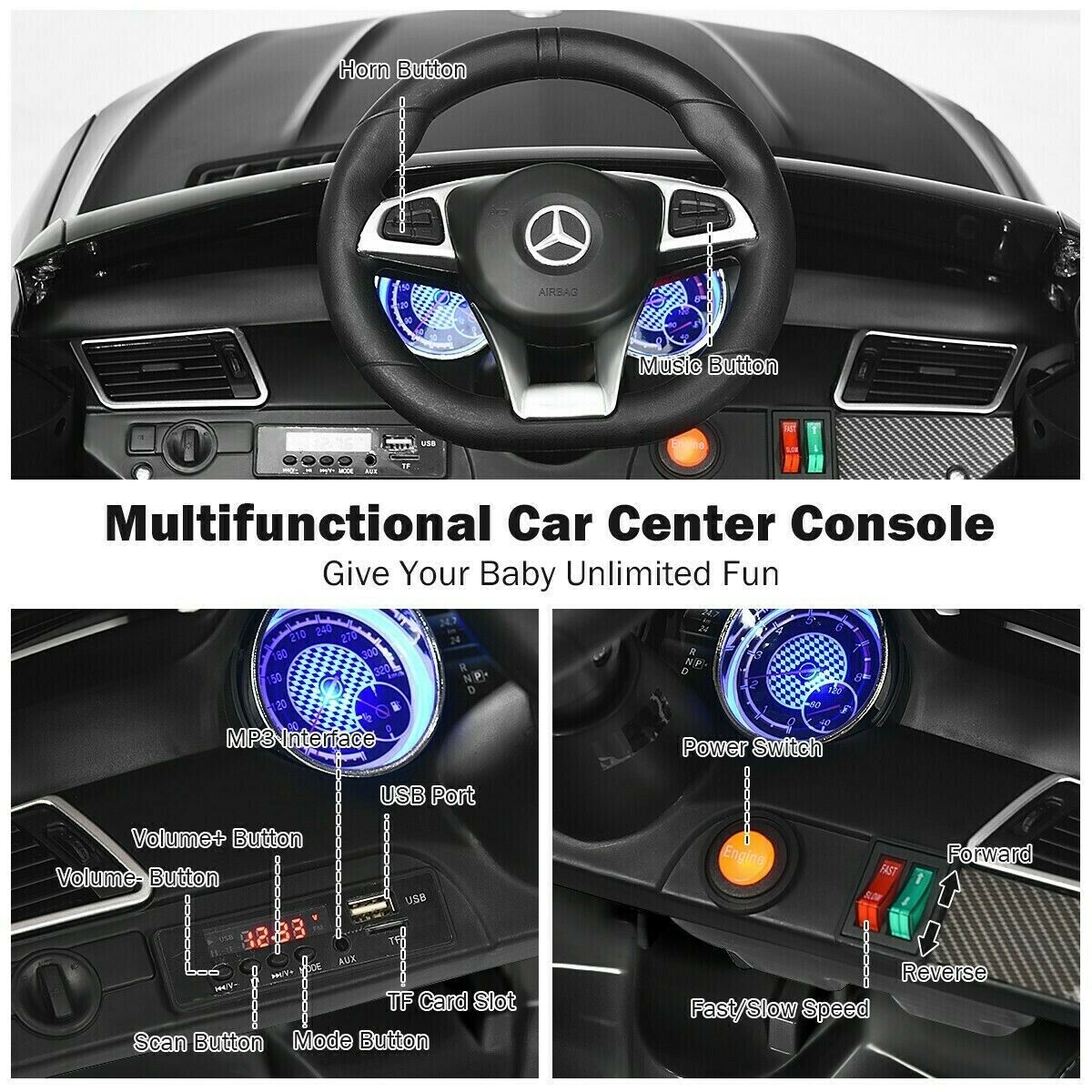 Licensed Kids Ride On Car - 12V Mercedes Benz GLE Style