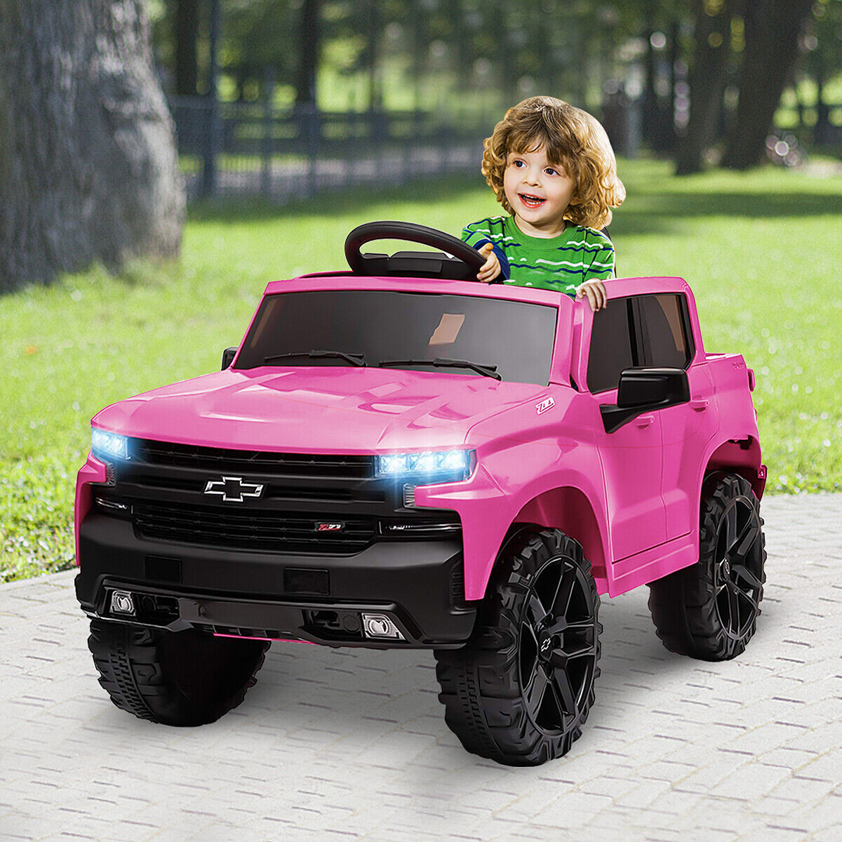 Kimbosmart 12V Children's Electric Ride-On Vehicle Powered by Battery with Remote Control