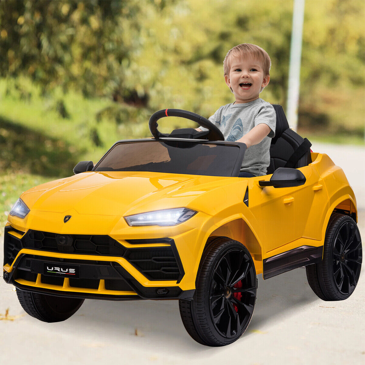 Kimbosmart 12V Children's Electric Ride-On Vehicle Powered by Battery with Remote Control