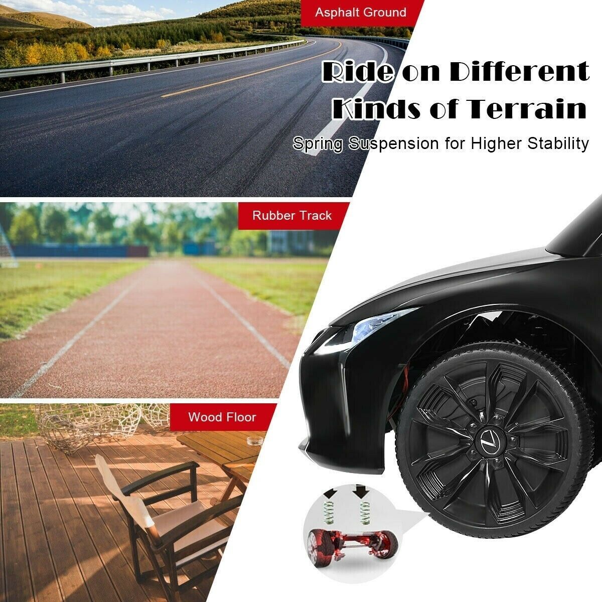12V Children's Ride-On Lexus LC500 Licensed Remote Control Electric Car