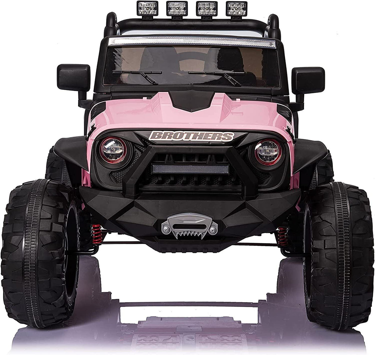 2 Seater Electric Kids Ride On Truck Car with Parent Remote Control and LED Lights - 24V 2x200W
