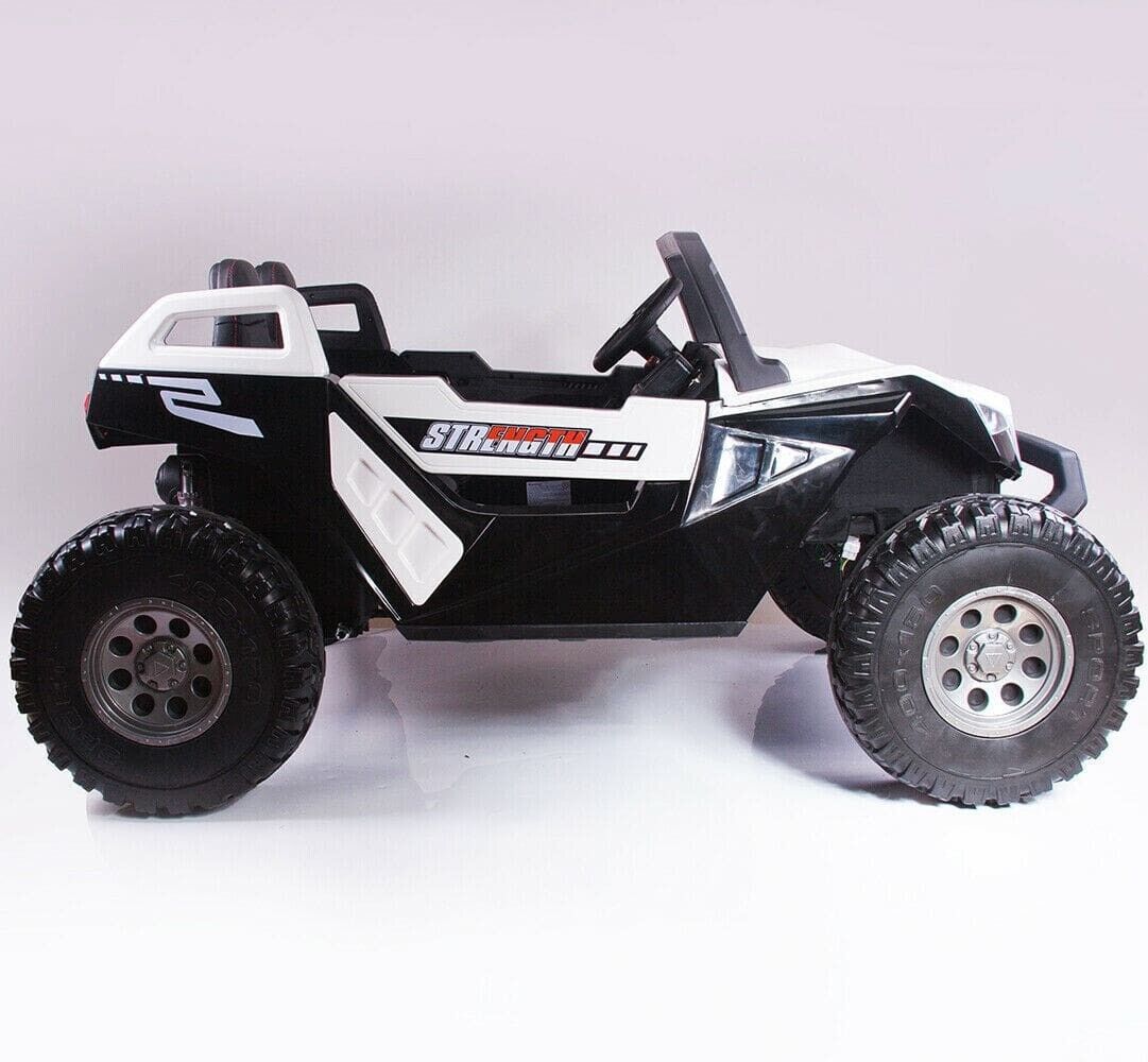 24V Children's Electric Car Off-Road Buggy 4WD UTV - Remote Control, Bluetooth - White